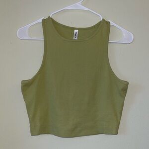 RVCA Cropped Tank Green